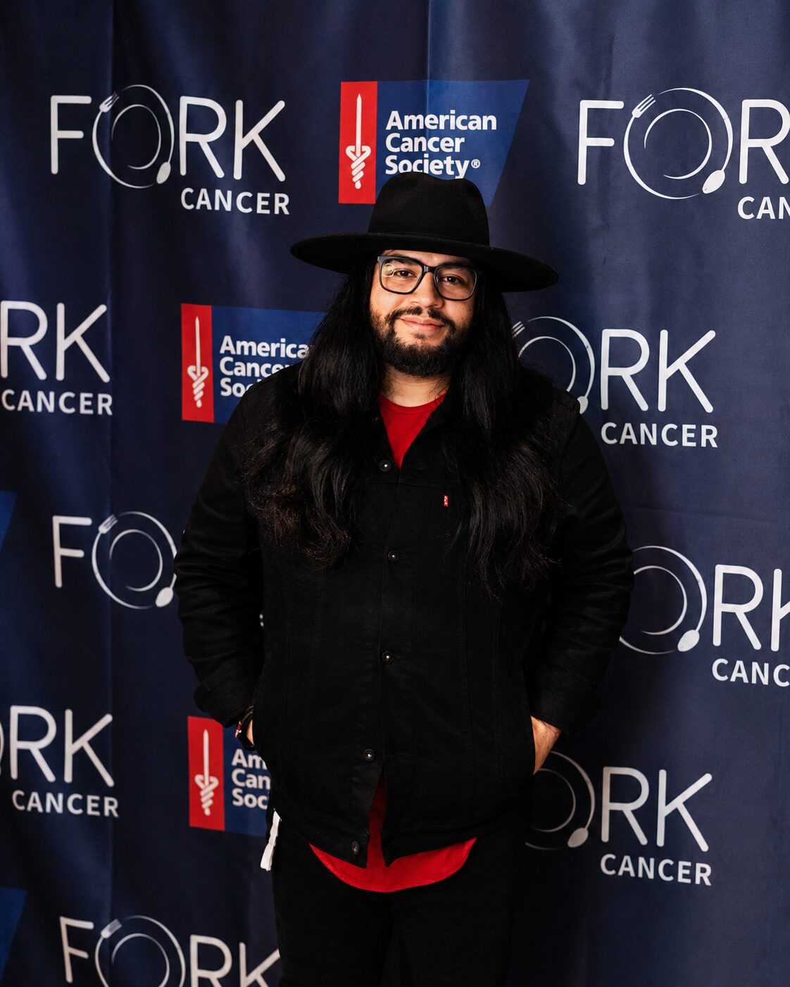 Jesse James Armijo at a Fork Cancer American Cancer Society benefit event